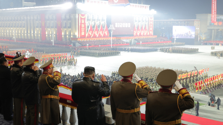 북한, 당 대회기념 열병식. 연합뉴스