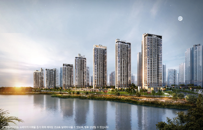 천안 아이파크 시티 5·6단지 투시도. HDC현대산업개발 제공