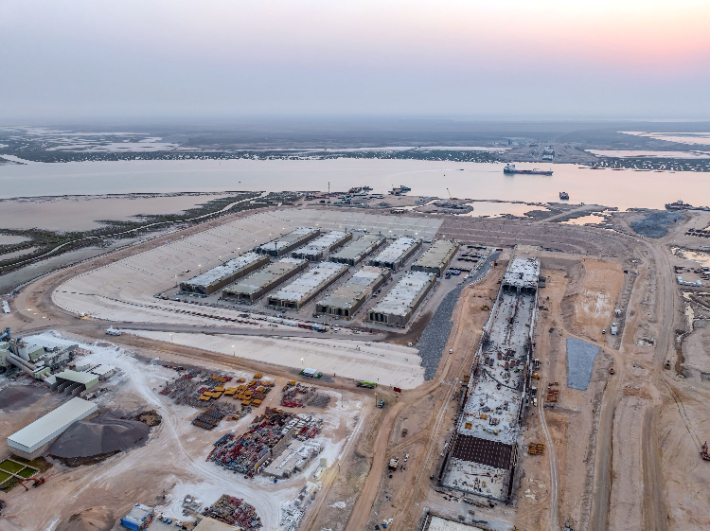  이라크 침매터널 현장 전경. 대우건설 제공