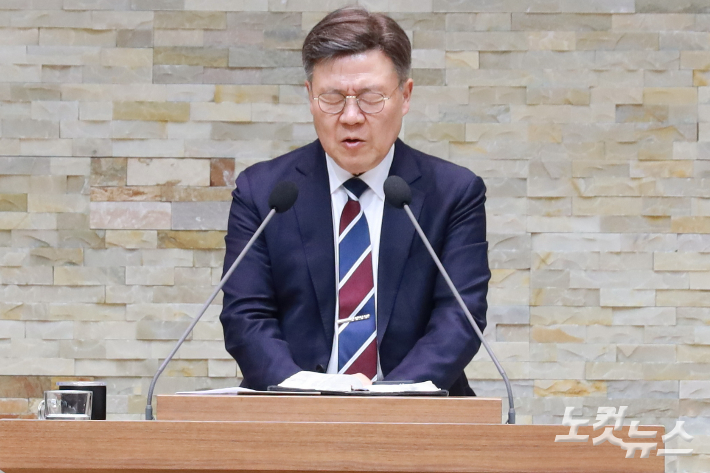 청북교회 박재필 목사. 충북CBS