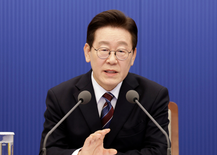 발언하는 이재명 대통령. 연합뉴스