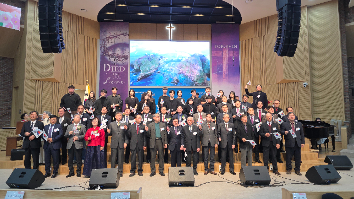 원주제일장로교회에서 열린 제107주년 3.1절 원주시기독교연합예배.최재훈 기자