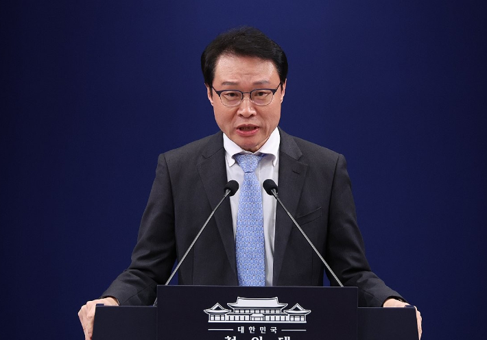 이규연 홍보소통수석. 연합뉴스