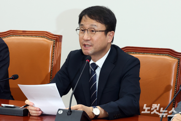 더불어민주당 한병도 원내대표. 윤창원 기자