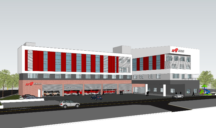 포항북부소방서 신청사 조감도. 포항북부소방서 제공