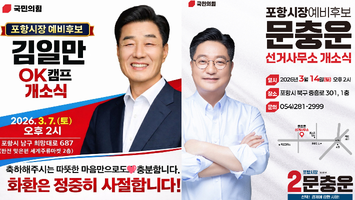 김일만 예비후보, 문충운 예비후보 제공