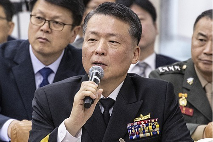 강동길 해군참모총장. 연합뉴스