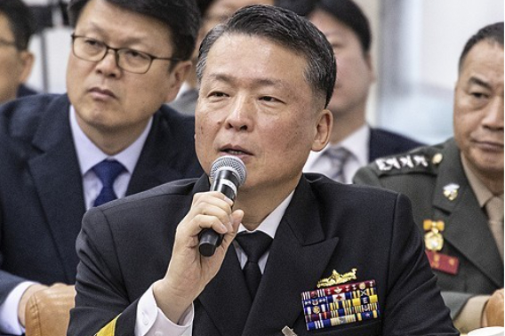 강동길 해군참모총장. 연합뉴스