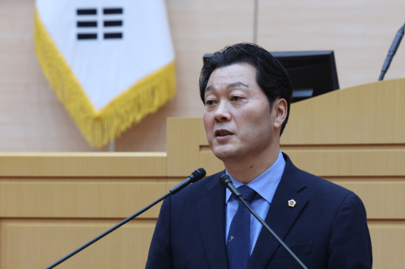 서동욱 전 의장이 본회의장에서 발언하고 있다. 서동욱 전 의장 제공