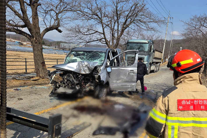 사고 현장. 천안동남소방서 제공