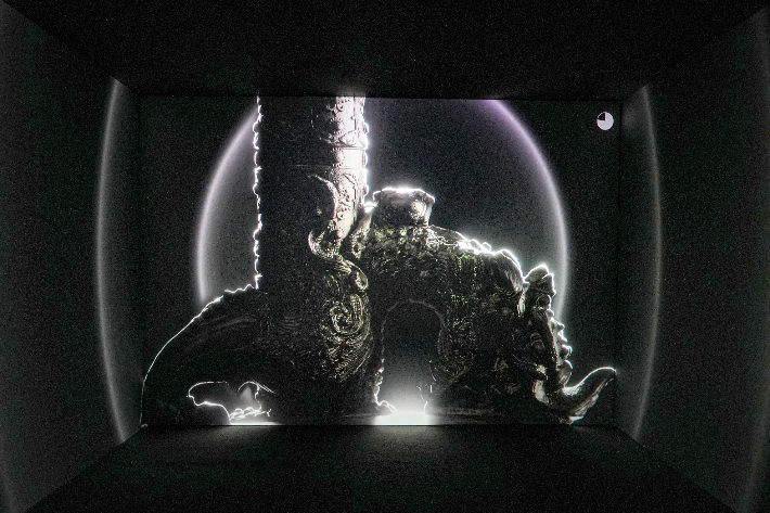 성덕대왕신종 용뉴 부분 영상. 경주박물관 제공