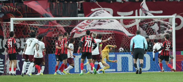 FC서울의 실점 장면. 연합뉴스