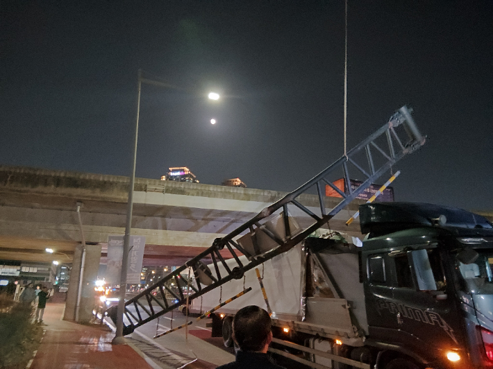 사고 현장. 충북경찰청 제공