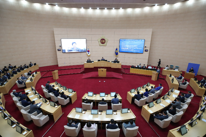 본회의장. 전남도의회 제공