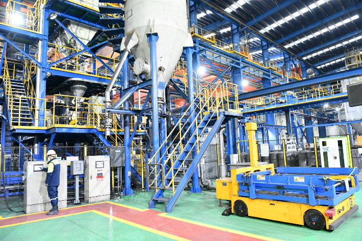  포스코퓨처엠 포항 인조흑연 음극재 공장. 포스코퓨처엠 제공