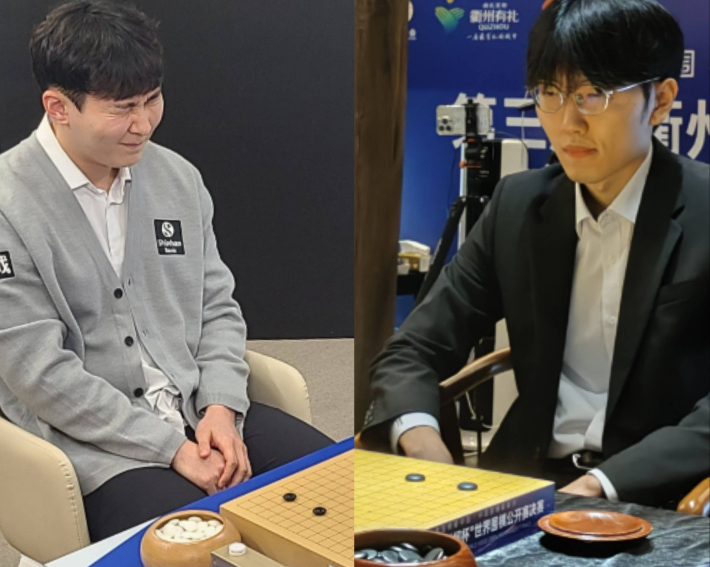 박정환 9단(사진 왼쪽)과 신진서 9단. 한국기원 제공