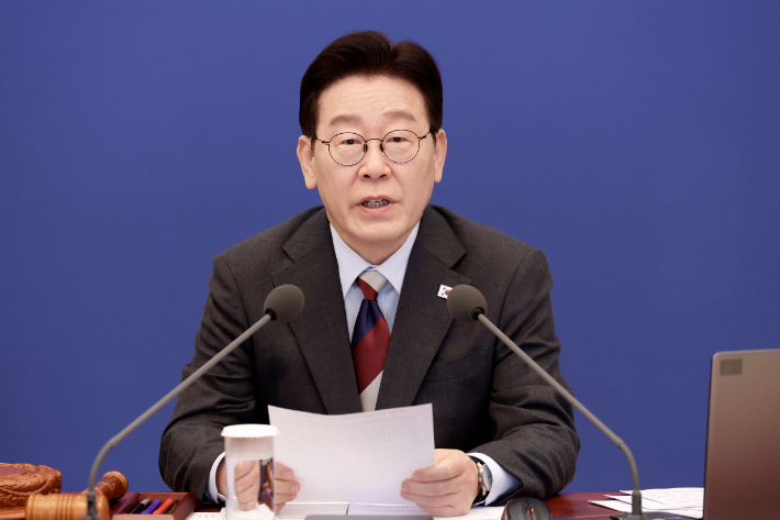 발언하는 이재명 대통령. 연합뉴스