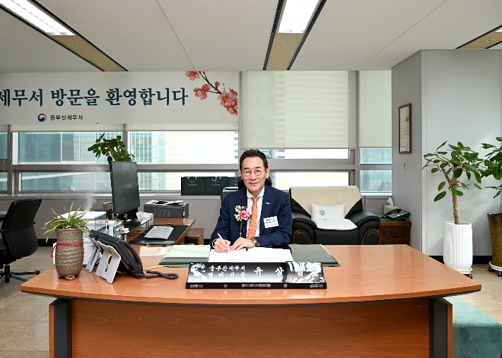 HJ중공업 유상철 대표이사. HJ중공업 제공