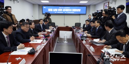 6일 서울 여의도 국회 의원회관에서 열린 중동 상황 관련 경제분야 대응방향 실무당정협의에서 구윤철 경제부총리 겸 재정경제부 장관이 발언을 하고 있다.