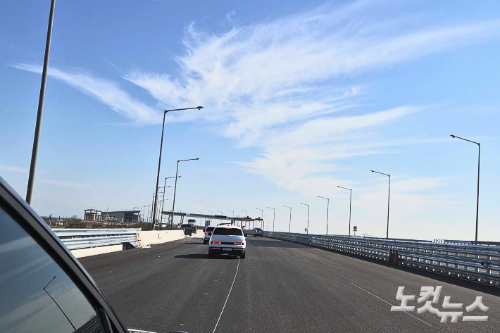 전북 새만금 고속도로. 송승민 기자