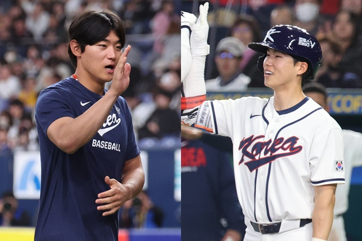 왼쪽부터 김도영, 김혜성. 연합뉴스