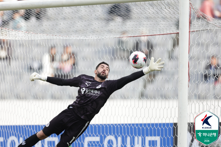 용인FC 골키퍼 노보. 한국프로축구연맹 제공