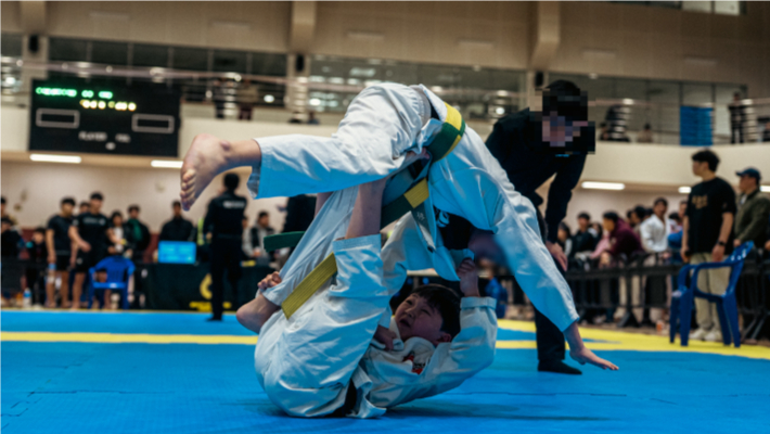 경기도 내 유소년 주짓수 선수들이 경기를 펼치고 있는 모습. 독자 제공