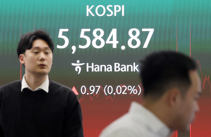 강보합 마감한 코스피. 연합뉴스