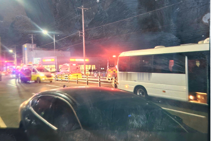 사고현장 도로. 유가족 제공