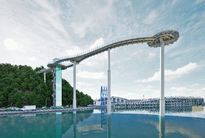 강릉 안목 죽도봉 스카이밸리 조감도. 강릉시 제공