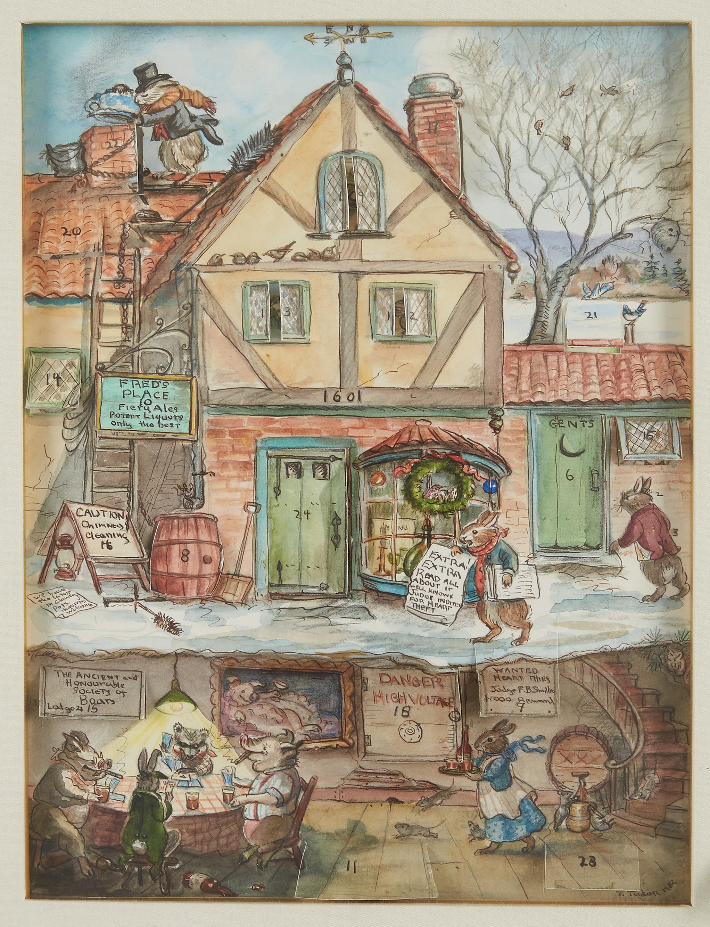 '타샤 튜더의 어드밴트(대림절) 캘린더'. 롯데뮤지엄 제공