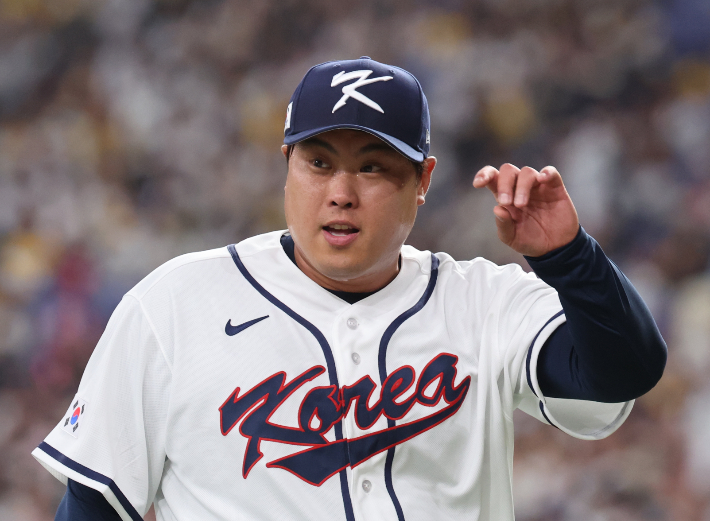 월드베이스볼클래식(WBC) 한국 야구 대표팀 좌완 류현진. 연합뉴스 