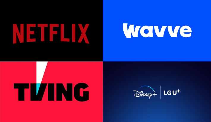 국내외 주요 OTT 로고. 연합뉴스