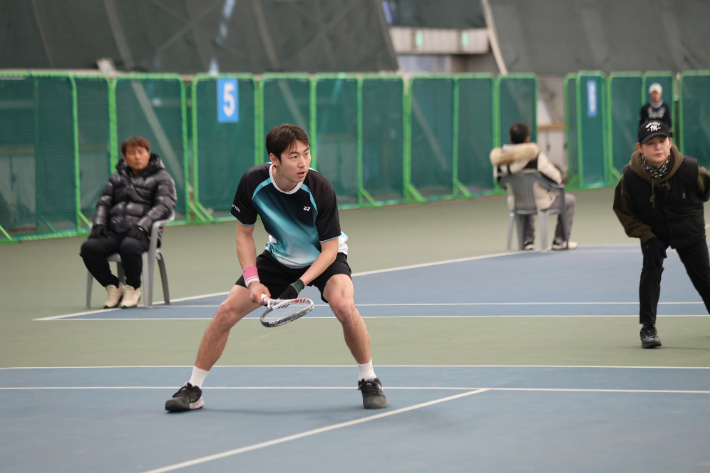 음성군청 이현권(왼쪽)-박재규. 대한소프트테니스협회 