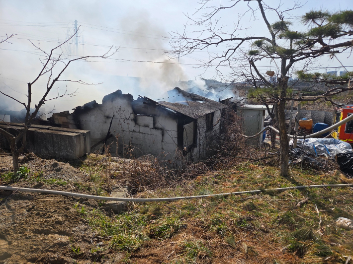 화재 현장. 전북소방본부 제공