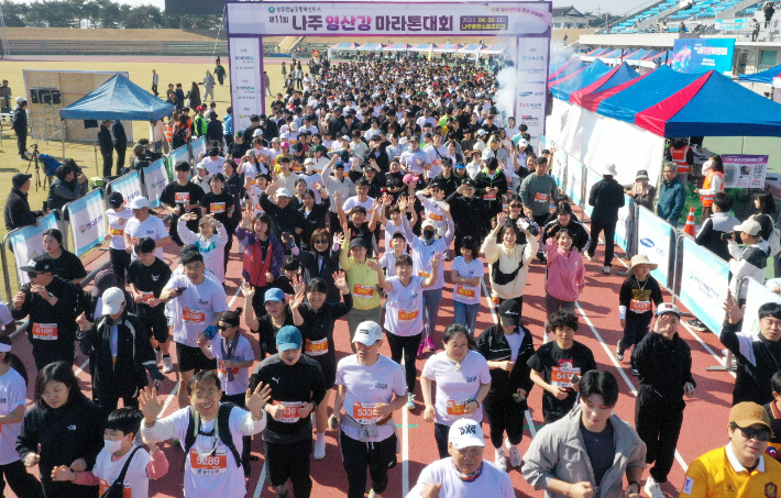2025년 나주영산강 마라톤대회. 엠디에스앤씨 제공