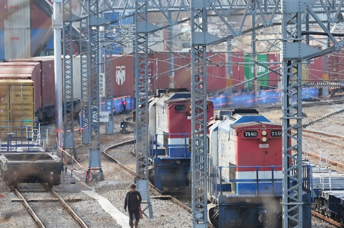 사진은 기사와 직접적 관련없음. 화물열차. 연합뉴스