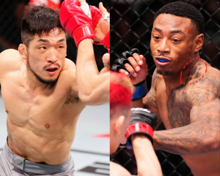 '유짓수' 유수영(사진 왼쪽) vs 韓계 미국인 '스위프트' 일라이자 스미스. UFC 제공