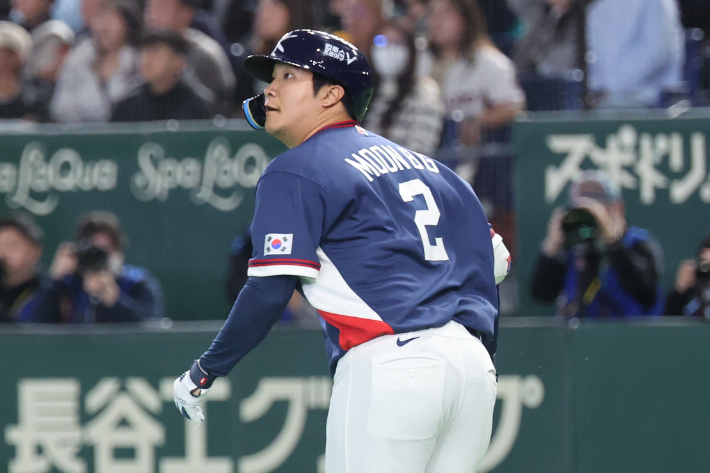 적시타 친 문보경. 연합뉴스