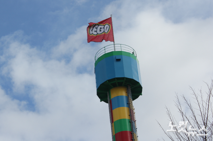 강원도 도유지 춘천 중도에 들어선 레고랜드 코리아 리조트 레고타워. 박정민 기자