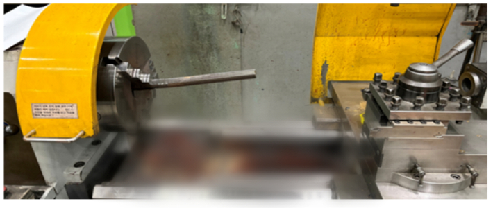 고 김충현씨가 사고를 당한 선반에는 사고 방지를 위한 가드와 덮개 등이 설치되지 않은 것으로 조사됐다. 충남경찰청 제공