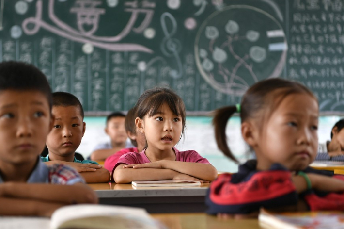 중국 닝샤의 초등학교 교실. 연합뉴스