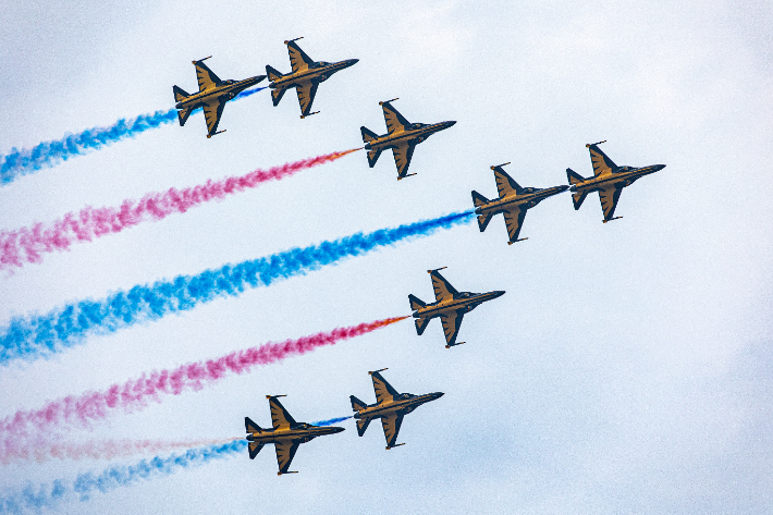 블랙이글스 에어쇼. 삼척시 제공