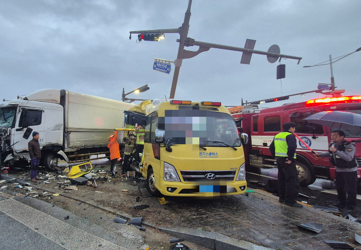 사고당시 모습. 전북소방본부 제공