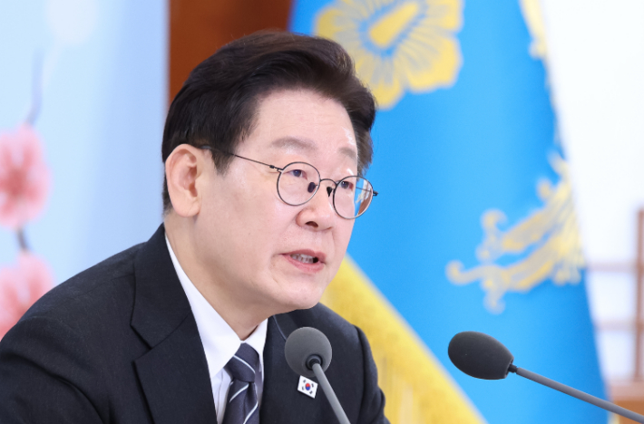 발언하는 이재명 대통령. 연합뉴스