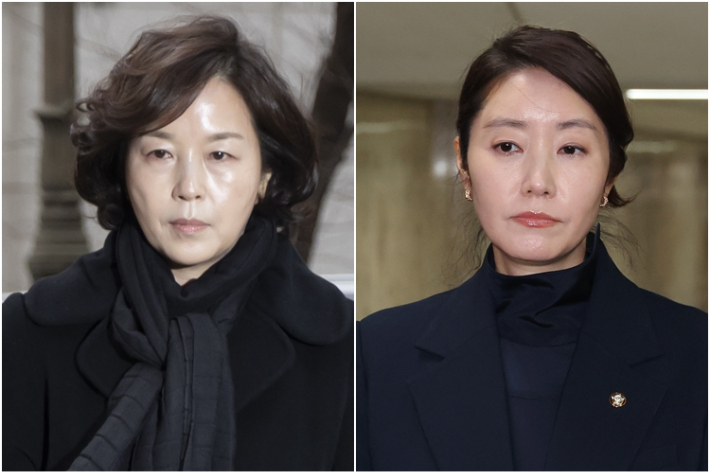 김경 전 서울시의원(왼쪽)과 강선우 의원. 연합뉴스