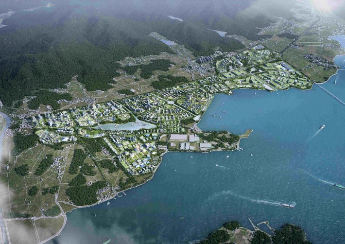 우주항공복합도시 조감도. 경남도청 제공 