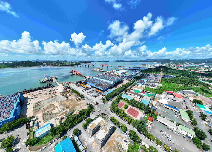 목포 삽진산단 전경. 전라남도 제공