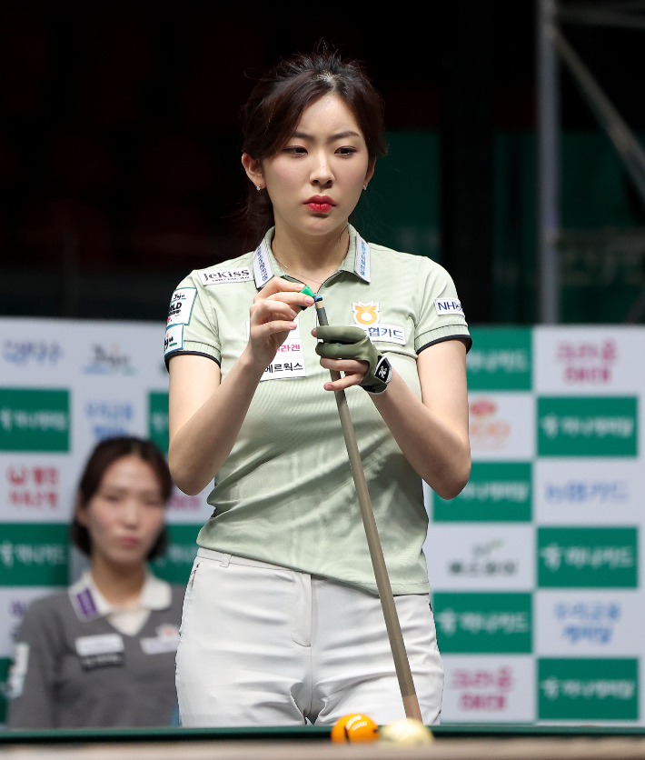 김가영에 막혀 왕중왕전 8강행이 무산된 정수빈. PBA 