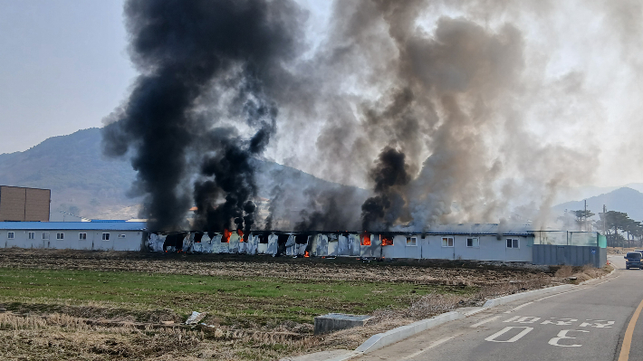 화재 현장. 전북소방본부 제공
